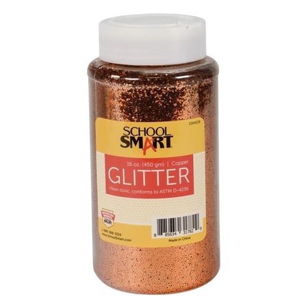 SCHOOL SMART School Smart 2004139 1 lbs Jar Copper Craft Glitter 2004139